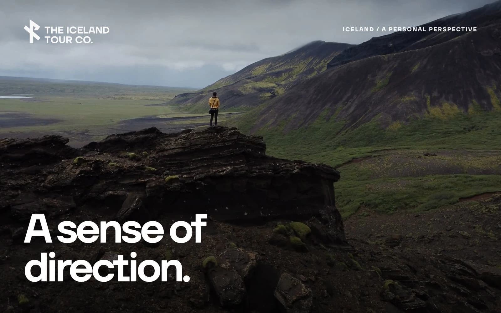 Iceland travel footage, the original ITC logo, three digital views and brandbook applications in an editorial brand film